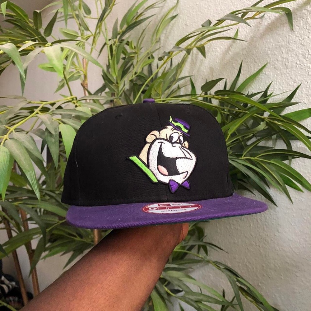 Hanna Barbera Magilla Gorilla Hat Cap Snap Back New Era Black Purple Cartoon Men